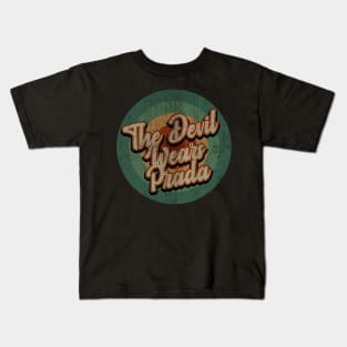 Circle Retro Vintage The Devil Wears Prada Kids T-Shirt